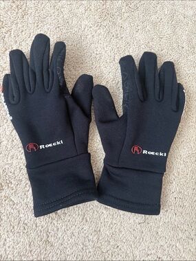 Kids Black Roeckl Winter Riding Gloves